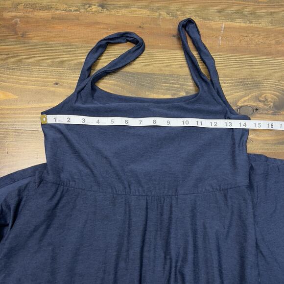 Beyond Yoga Featherweight At The Ready Square Neck Dress in Navy Size Medium - Picture 6 of 8